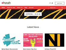 Tablet Screenshot of ohyeahbelfast.com